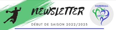 Newsletter-CP2H-Début de saison 2022-2023